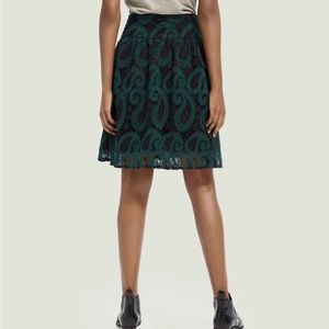 Scotch & Soda High Waist Lace Mini Skirt